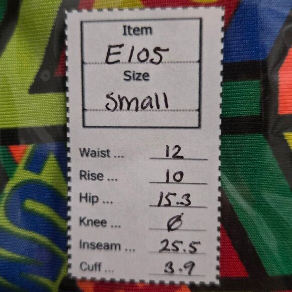 Zumba All Star High Waist Ankle Leggings Multi Size S (E105) - Picture 7 of 7
